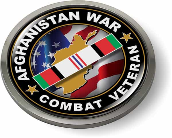 Afghanistan War Combat Veteran Emblem